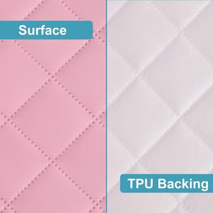 NTBAY 2 Pack Waterproof Mini Crib Mattress Protector, Quilted 24"x38" Fitted Mattress Cover