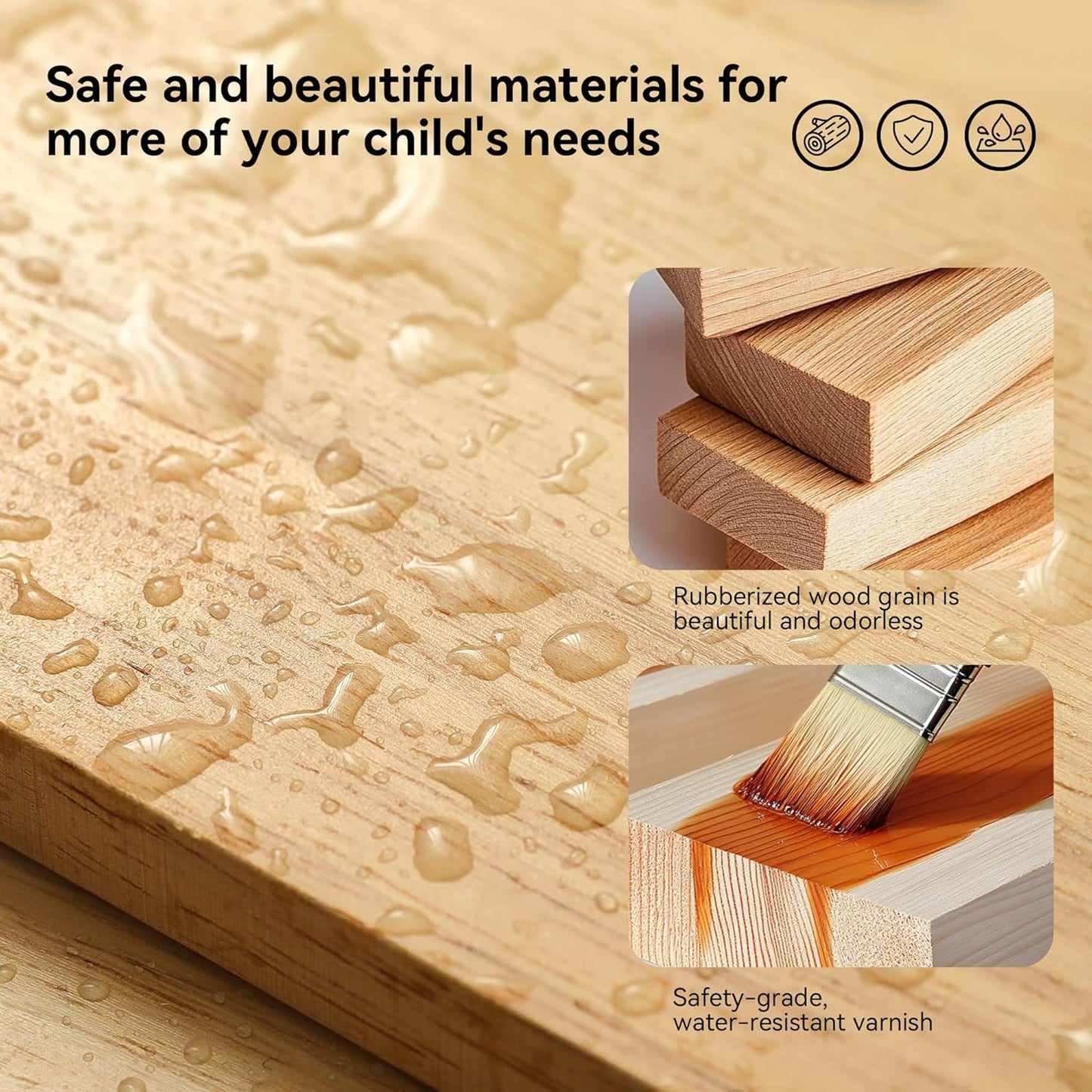 bopoobo Sand and Water Table for Toddlers, 4 in 1 Kids Wooden Sensory Activity Table with 2 Storage Bins, Painting Acrylic Board, Slide Track Toy & Windmill Suction Cups Toy, Beach Accessories