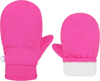 Toddler Gloves Kids Mittens Winter Warm Lined Fleece Gloves Waterproof Snow Baby Mitten for Boys Girls
