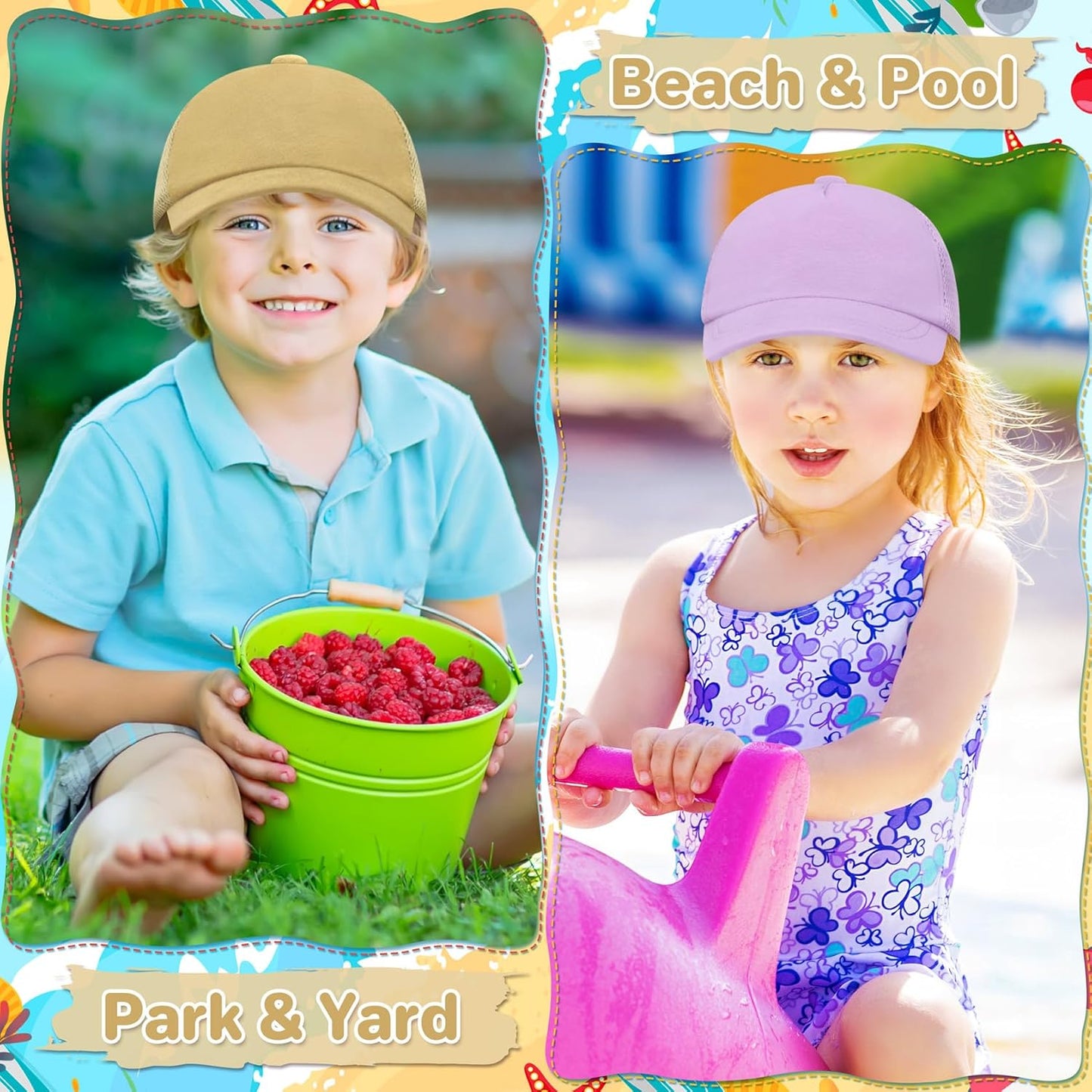 qikqik Baby Baseball Cap Toddler Baseball Hat with Mesh Infant Sun Hat UPF 50+ Baby Ball Cap Toddler Girl Hats Kids Hat Boys