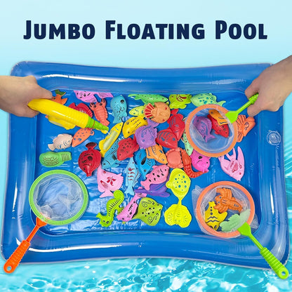 CozyBomB™ Magnetic Fishing Toys Game Set for Kids | Water Table Bathtub Kiddie Pool Party & Pole