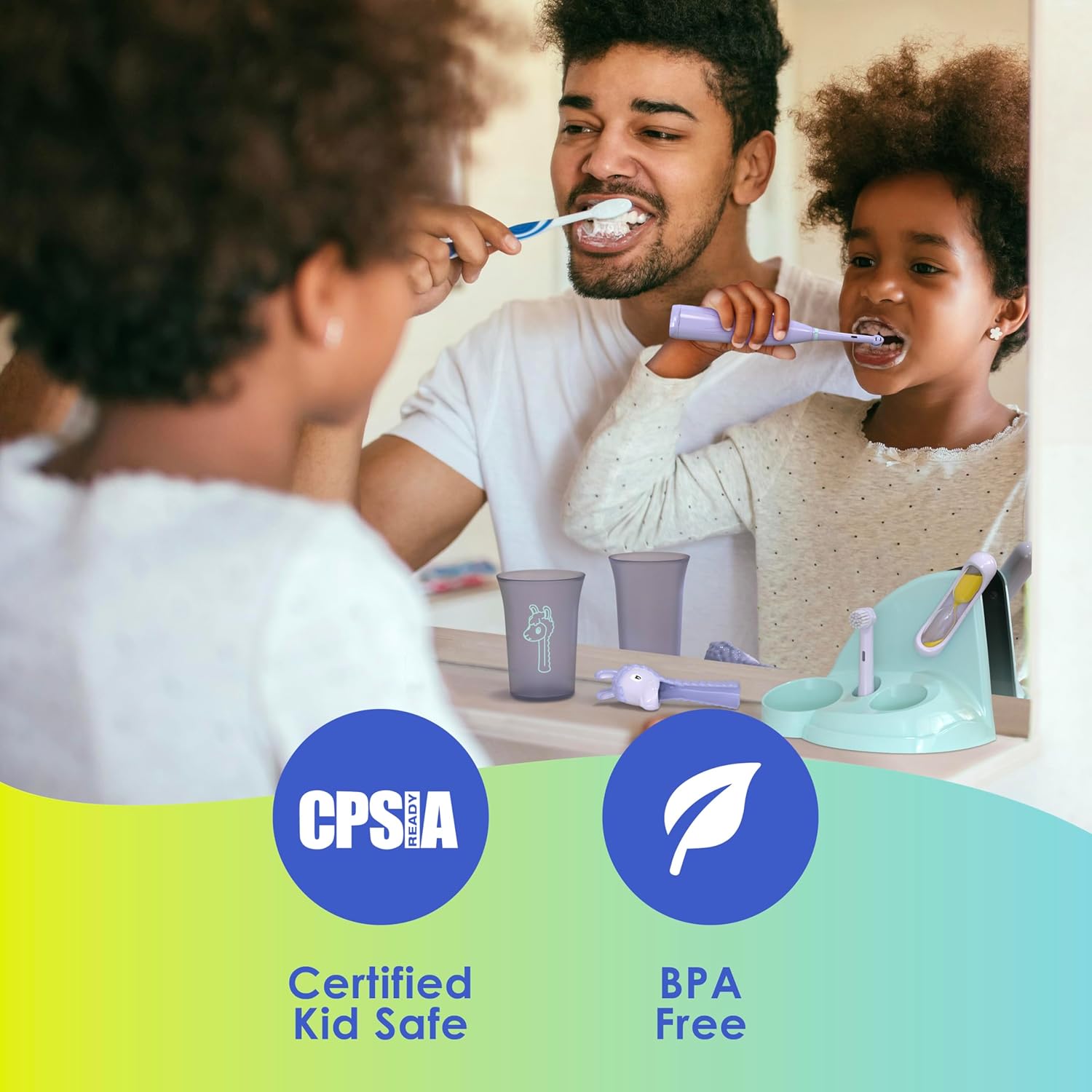 Brusheez Kids’ Electric Toothbrush Set - Safe & Effective for Ages 3+ - Parent Tested & Approved