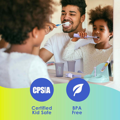Brusheez Kids’ Electric Toothbrush Set - Safe & Effective for Ages 3+ - Parent Tested & Approved