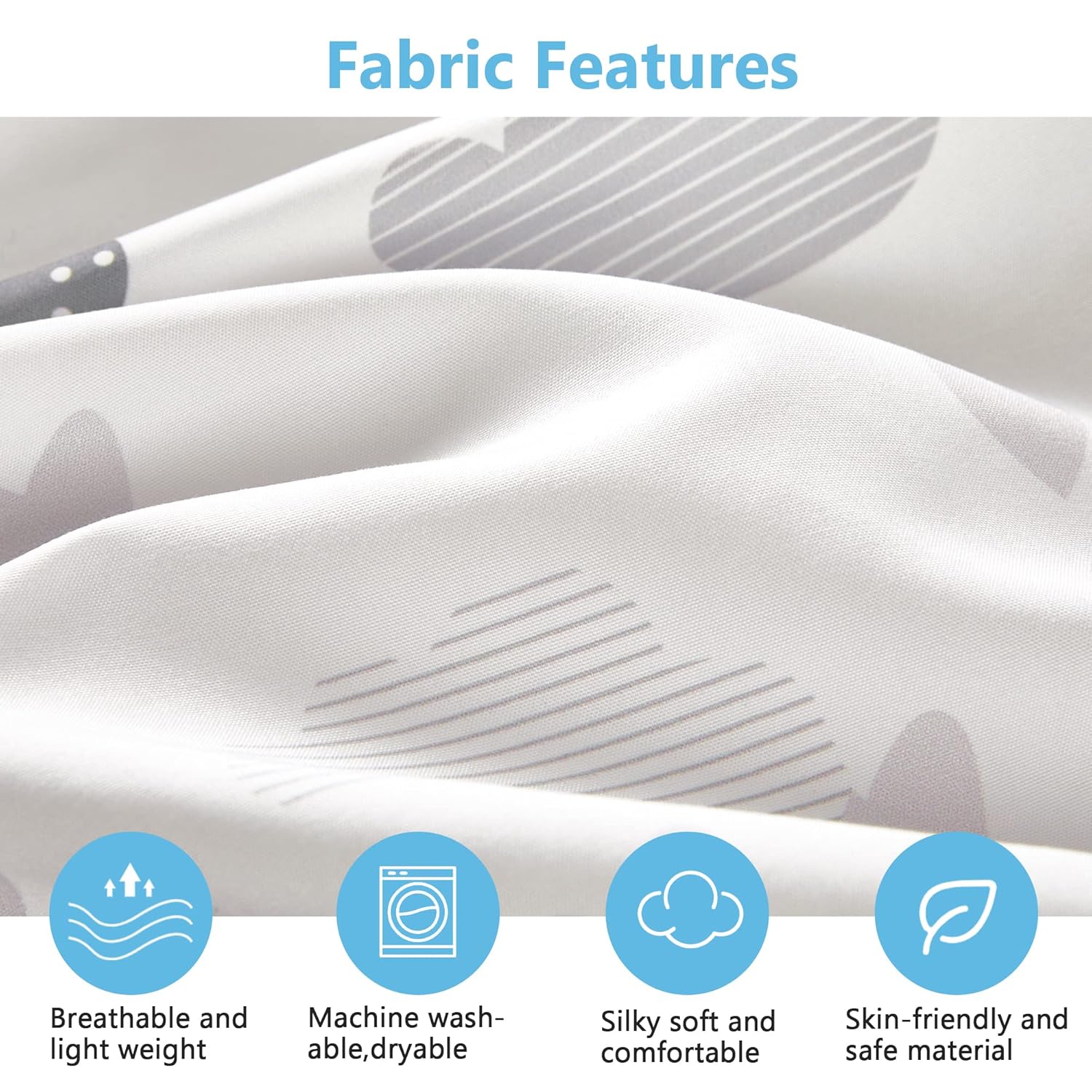 TILLYOU Baby Crib Sheets for Boys Girls, Super Soft Toddler Bed Sheets, 2 Pack Sheets for Standard