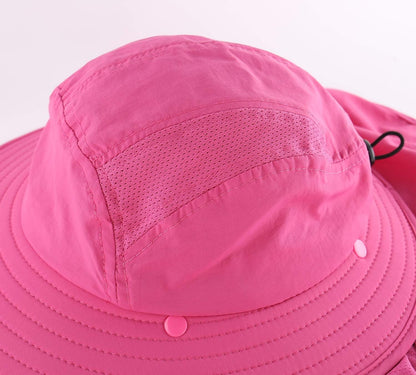 Home Prefer UPF 50+ Boys Sun Hat with Neck Flap Wide Brim Summer Beach Bucket Hat for Boys Girls Toddler Kids Safari Hat