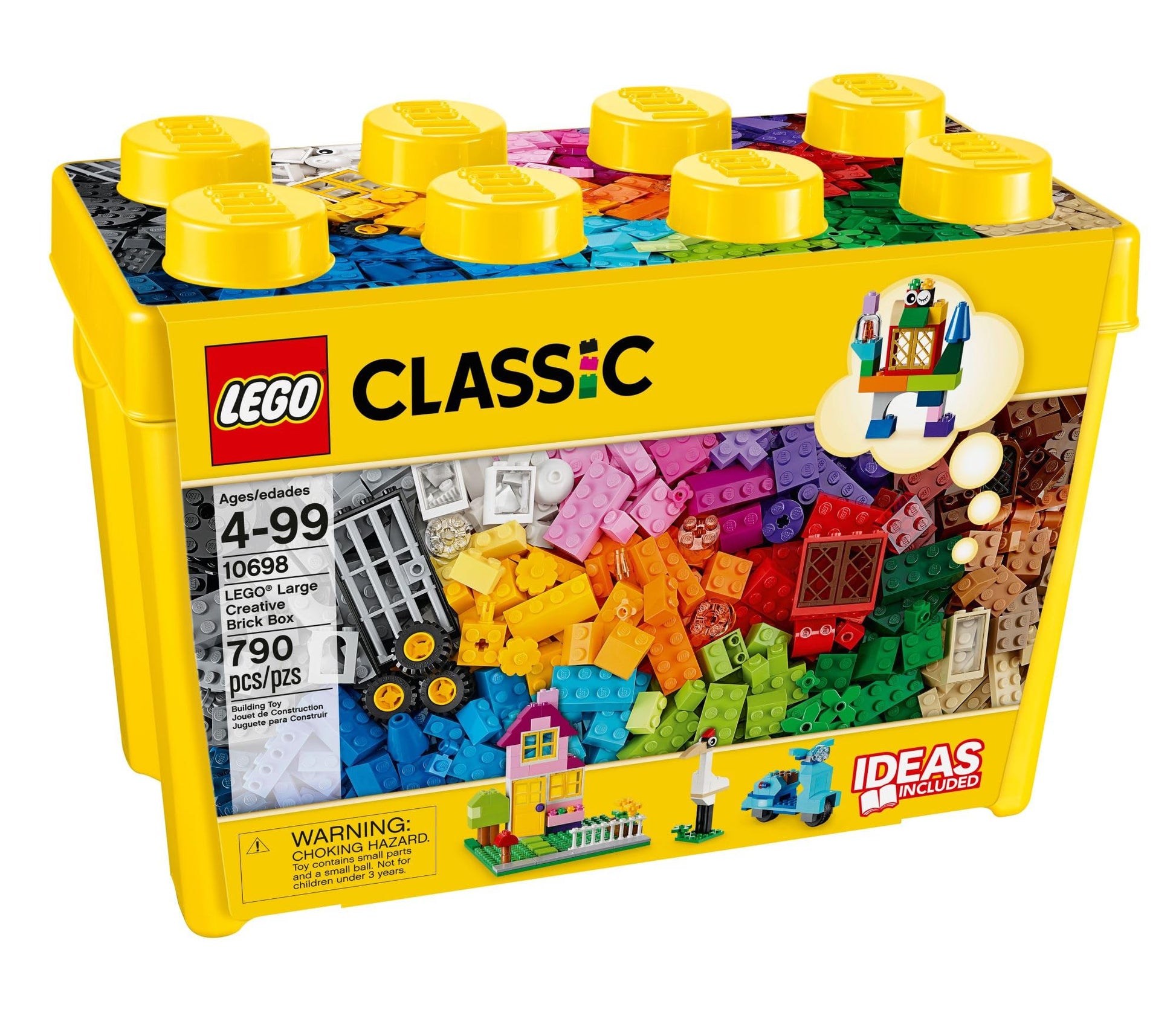 LEGO Classic Large Creative Brick Box 10698 Building Set, Toy Storage Solution for Home or