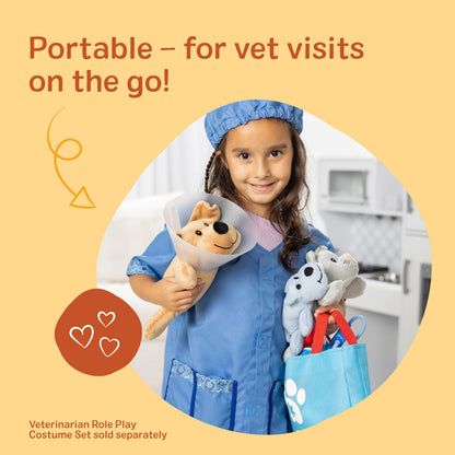 Melissa & Doug Examine and Treat Pet Vet Play Set, 24-Piece Animal Doctor Playset with Dog & Cat
