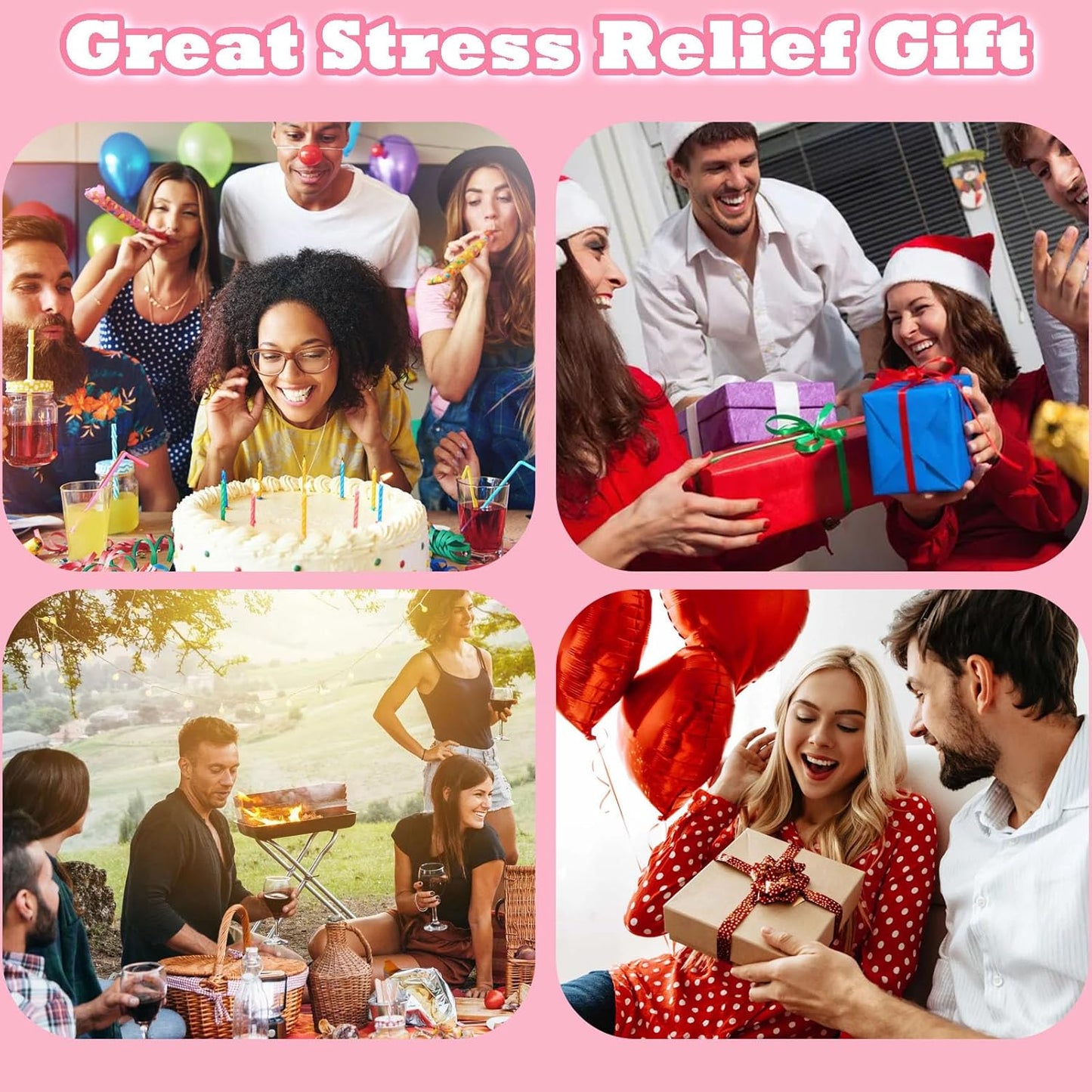 Keyboard Fidget Toy for Adults Keyboard Clicker with LED Light Fidget Stress Relief Sensory Toy