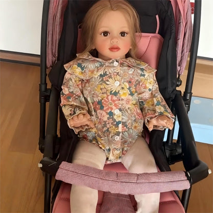 iCradle 26 Inch Big Realistic Reborn Toddler Girl Doll Handmade Silicone Soft Vinyl limbs and cloth