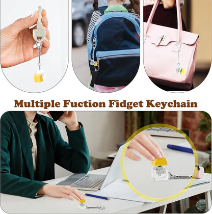 Fidget Toy Set, Fidget Toys for Teens, Adults Fidgets for Anxiety and Stress, Desk Fidgets for Adults, Fidget Sensory Toys Autism Children (Yellow)