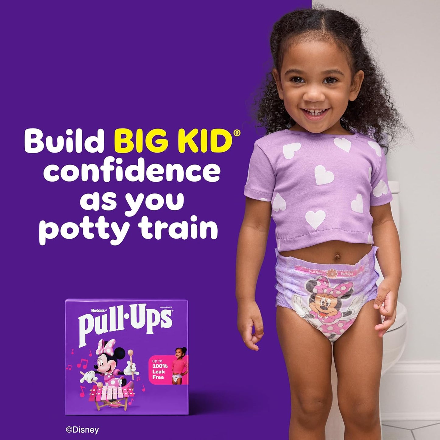 Pull-Ups Girls' Potty Training Pants, Size 2T-3T Training Underwear (16-34 lbs), 74 Count