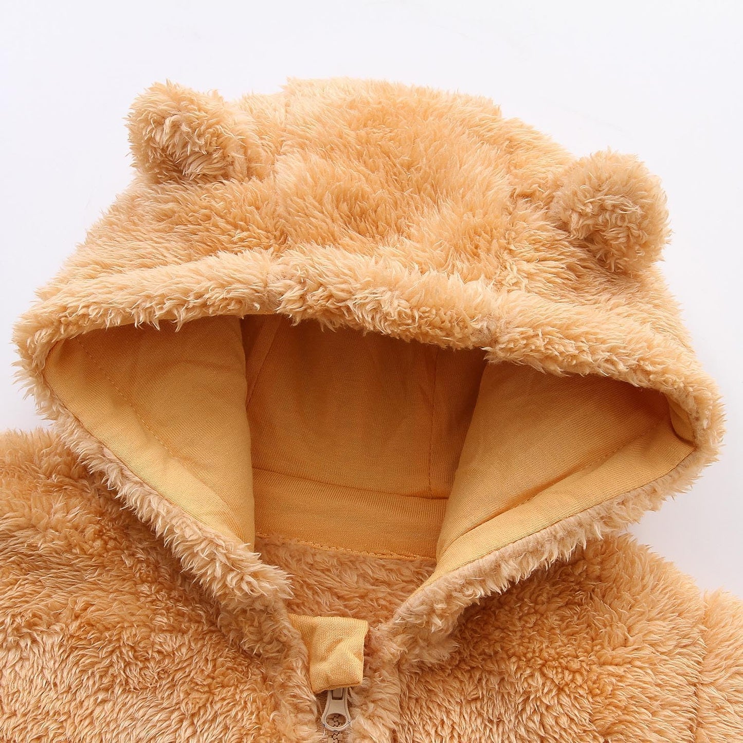 Newborn Baby Snowsuit Fleece Lined Onesie Outfits Warm Hooded Romper for Infant