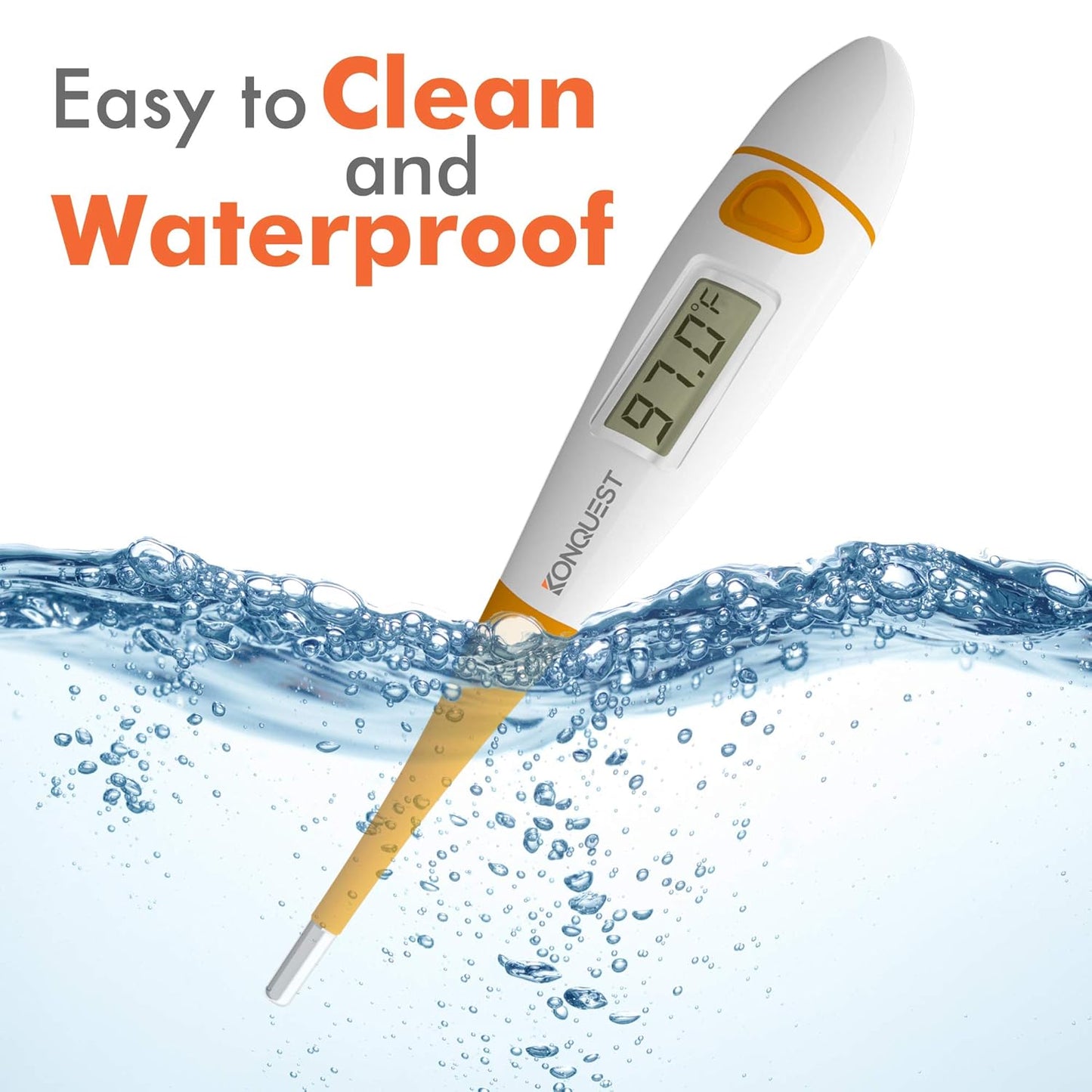 Konquest KDT-1201 Best Digital Medical Thermometer, Highly Accurate and Fast, Easy to Use, 10