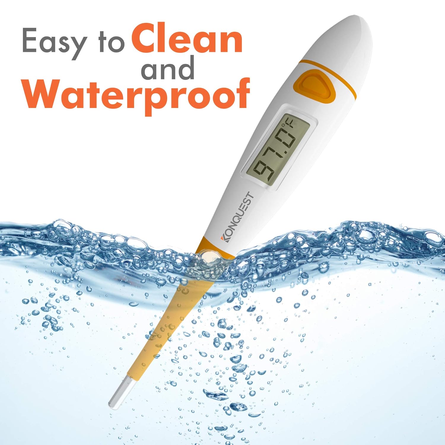 Konquest KDT-1201 Best Digital Medical Thermometer, Highly Accurate and Fast, Easy to Use, 10