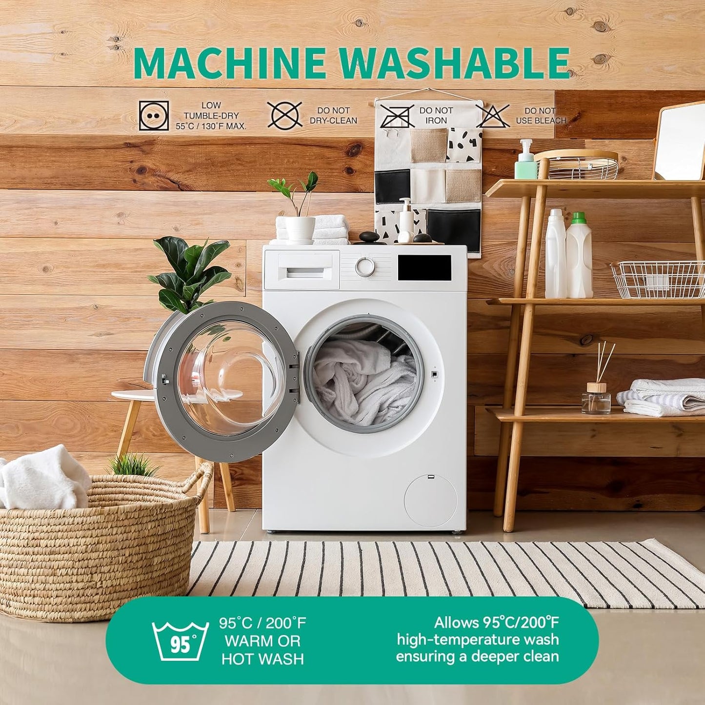 LAVANCE Premium Cotton Terry Mattress Protector – Queen Size, Waterproof Soft Noiseless Dirt-Proof Washable Bed Mattress Cover