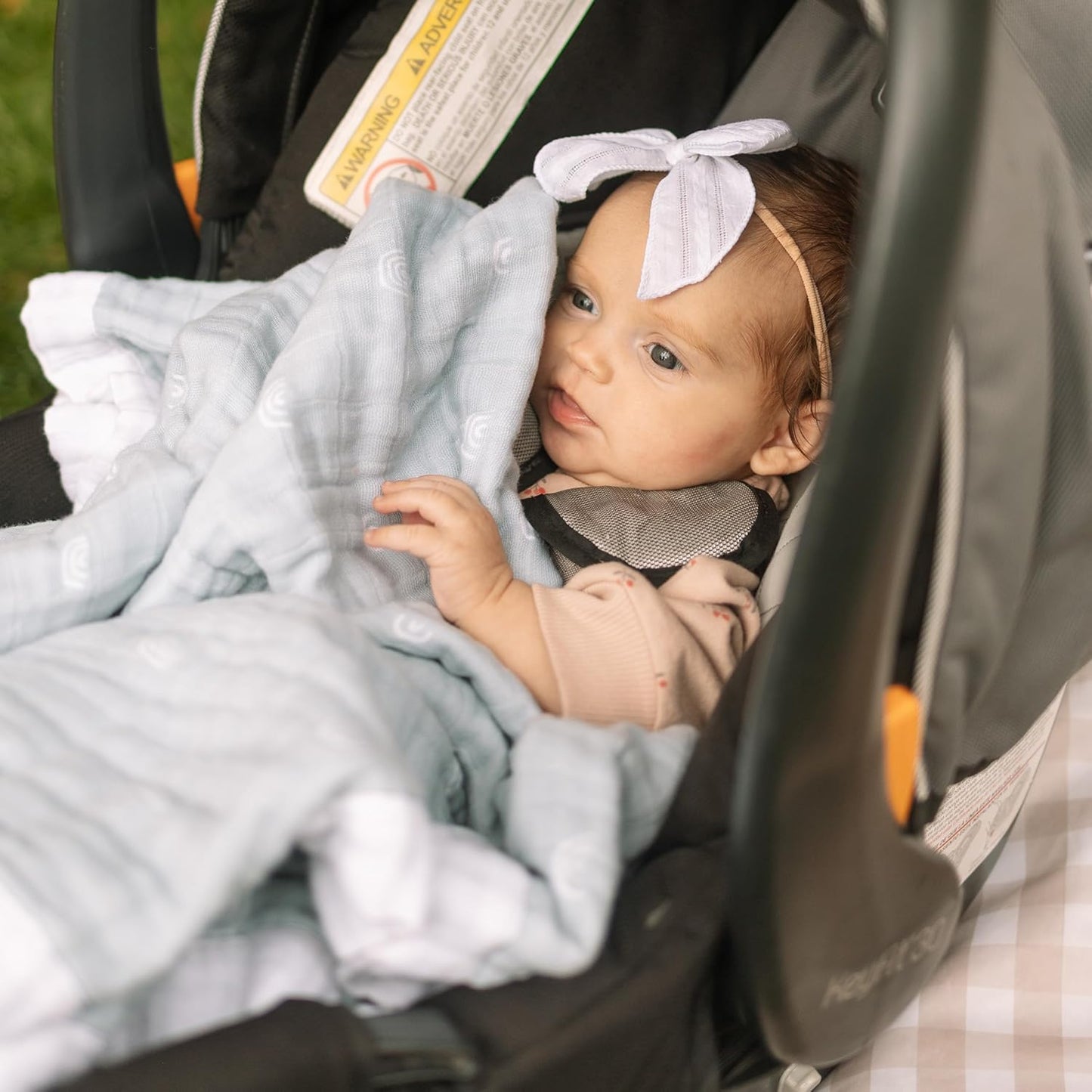 Little Unicorn Newborn Receiving Quilt | Ultra- Soft, Multi-Layered Muslin Fabric | Gift for