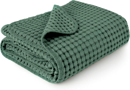 Konssy Waffle Baby Blanket - Soft & Cozy Nursery Swaddle Blanket, Lightweight Toddler Throw for