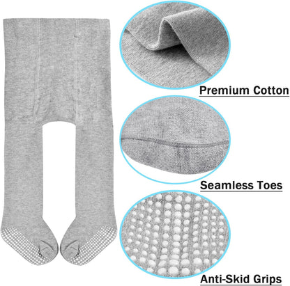 Mini angel Baby Tights Non Slip Baby Girl Tights Seamless Cotton Pantyhose Toddler Stockings Winter Warm Leggings Non-Skid