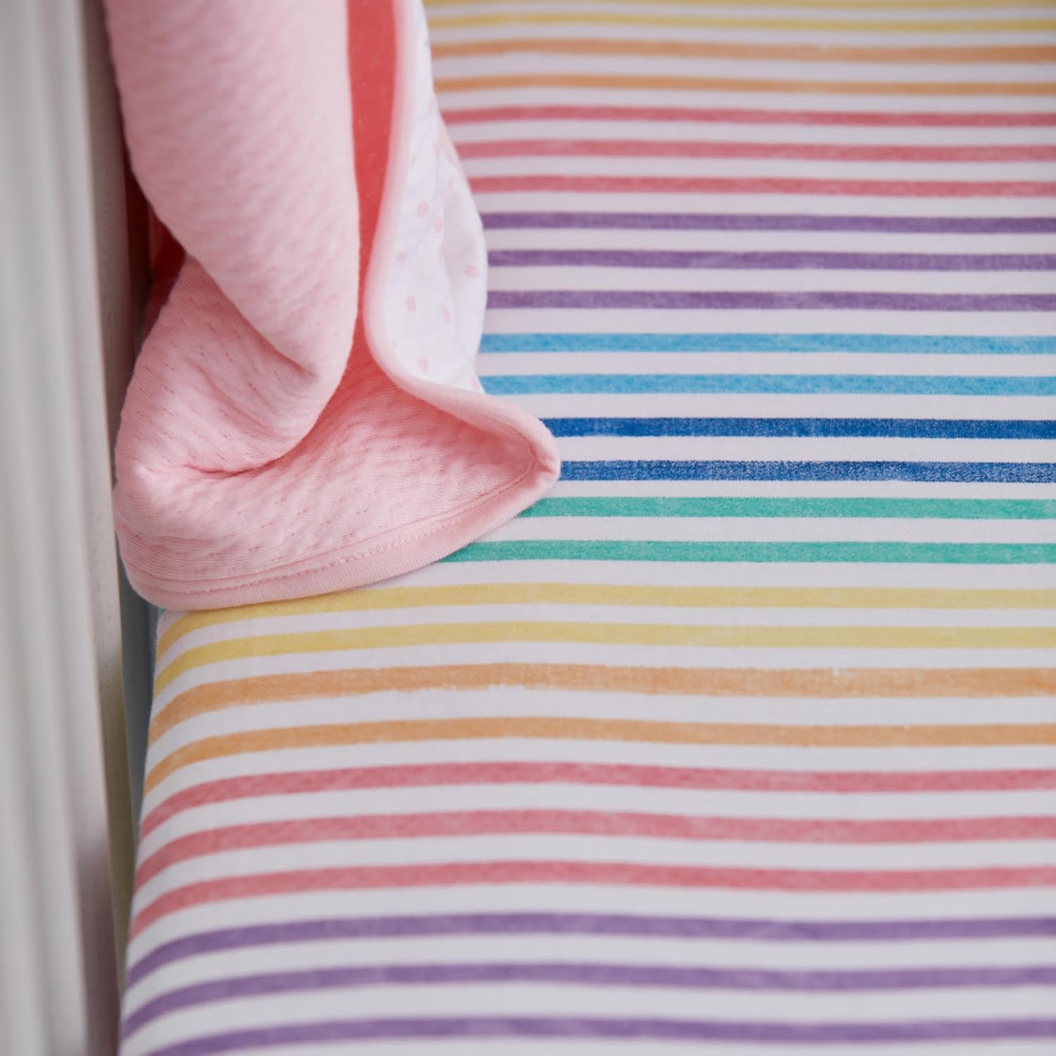 HonestBaby unisex-baby Fitted Crib Sheets Set Standard Mattress, 100% Organic Cotton Baby Boys