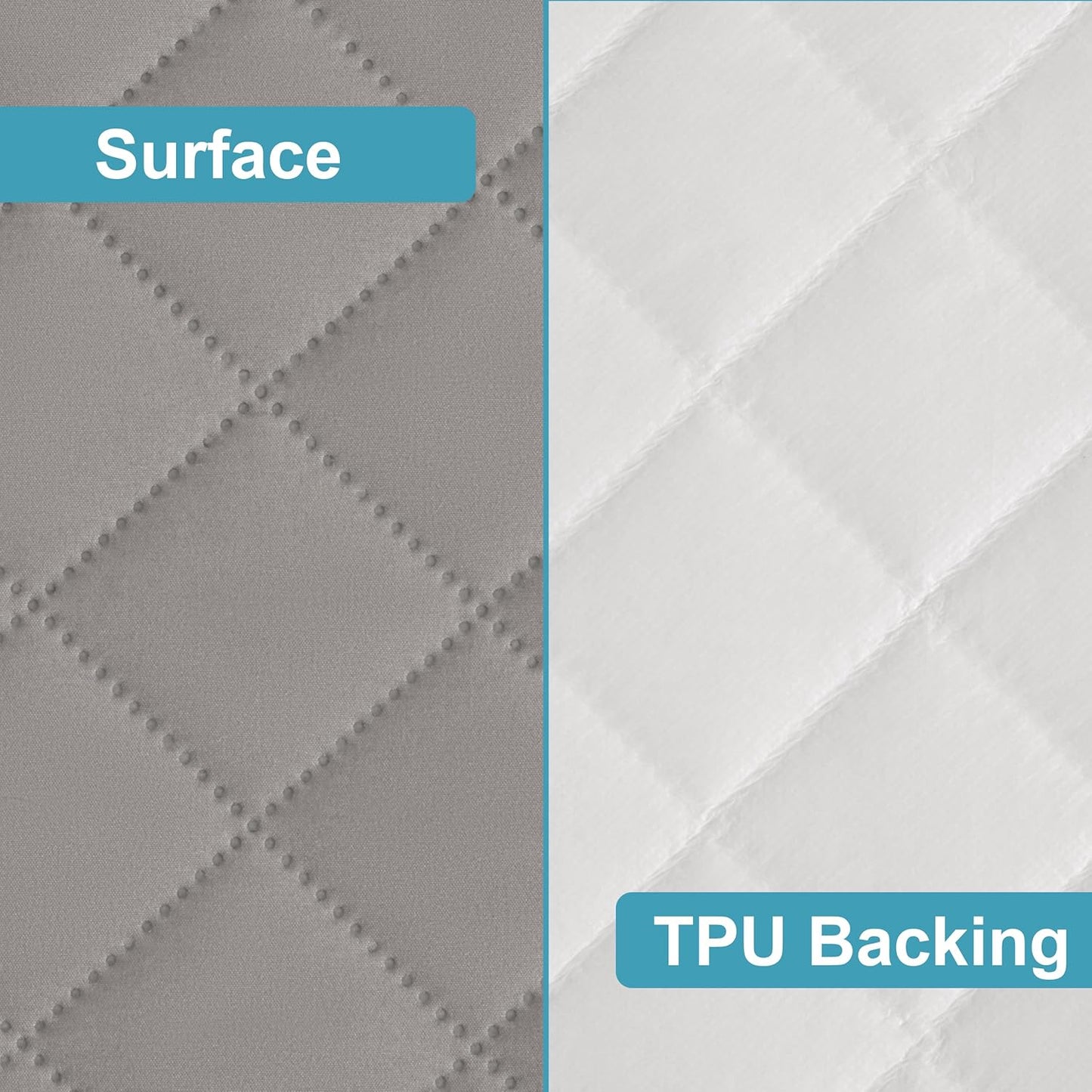 NTBAY 2 Pack Waterproof Crib Mattress Protector, Quilted 28"x52" Toddler Fitted Sheet - Machine