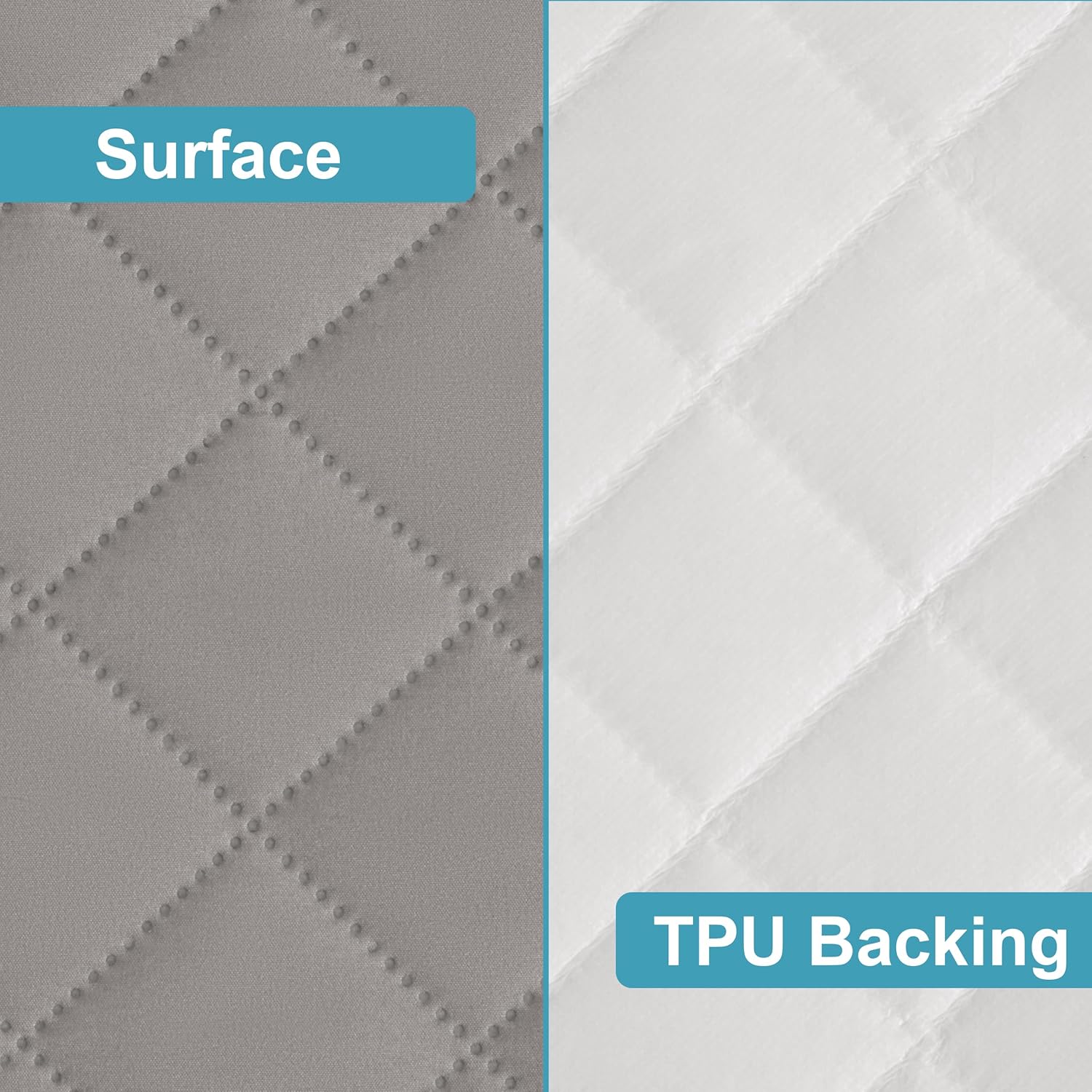 NTBAY 2 Pack Waterproof Crib Mattress Protector, Quilted 28"x52" Toddler Fitted Sheet - Machine