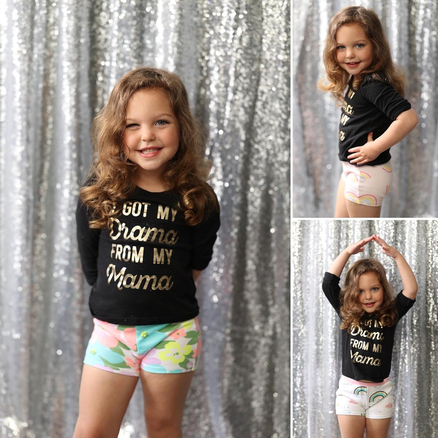 BIG ELEPHANT 10 Pack Toddler Girls' Underwear Boxer Briefs，100% Cotton Super Soft Breathable Panties (3T-10Y)