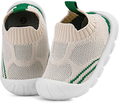 Charrost Toddler Baby Girl Boy First Walking Shoes Checkered Sneakers Sizes 3/4/5/6/7/8T. Soft, Cute,Flexible for First Walkers. Non-Slip, Slip On, Wide Toe Box Indoors Outdoors