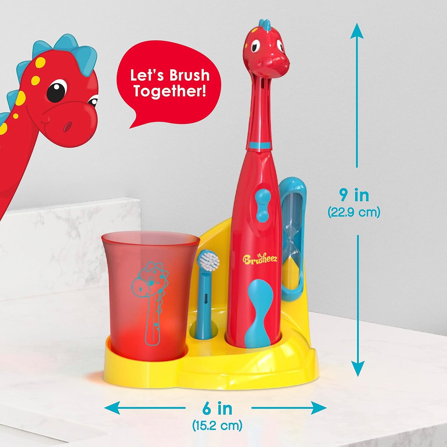 Brusheez Kids’ Electric Toothbrush Set - Safe & Effective for Ages 3+ - Parent Tested & Approved
