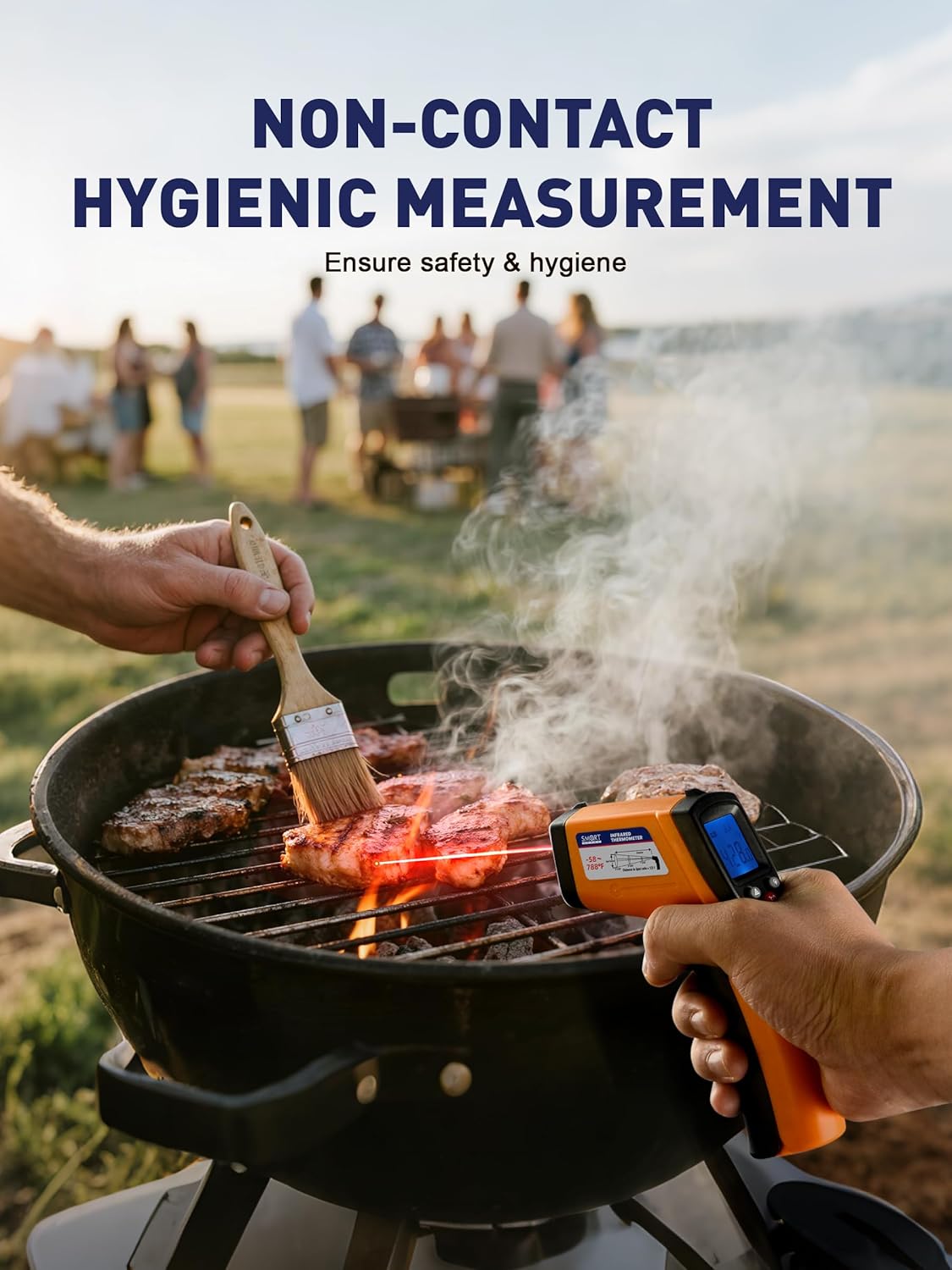 SMART JERRY - Infrared Thermometer Gun | Non-Contact Digital Temperature Gun with -58°F to 788°F