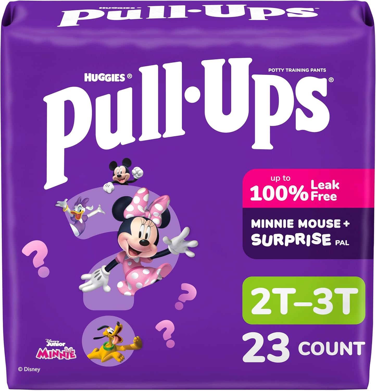 Pull-Ups Girls' Potty Training Pants, Size 2T-3T Training Underwear (16-34 lbs), 23 Count