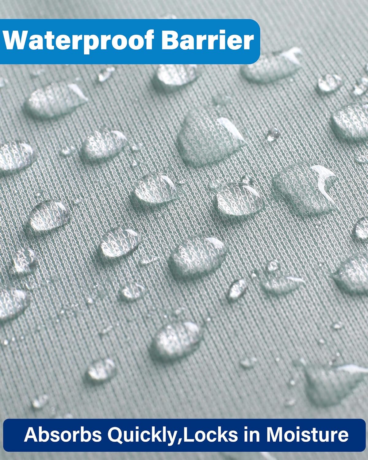 Washable Waterproof Incontinence Bed Pads - 34 x 36 Inch Reusable Underpad Sheet for Chair, Sofa