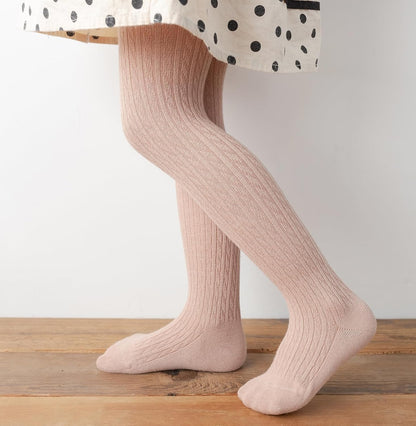 CHUNG Toddler Little Girls Cotton Tights Footed Thick Winter Cable Knit Legging Pantyhose Stocking