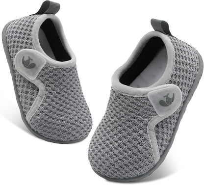 FEETCITY Baby Boys Girls First Walking Shoes Infant Sneakers Crib Shoes Breathable Lightweight Slip On Shoes
