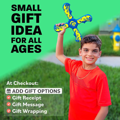 Fun Boomerang - Kids Outdoor Flying Disc Game - Soft & Easy to Use - Birthday Gifts for Boys & Girls All Ages - Best Boy Gifts for 6 7 8 9 10 Year Old Boys + 2025 Top Toys for Age 8-12 Boy Gift Ideas