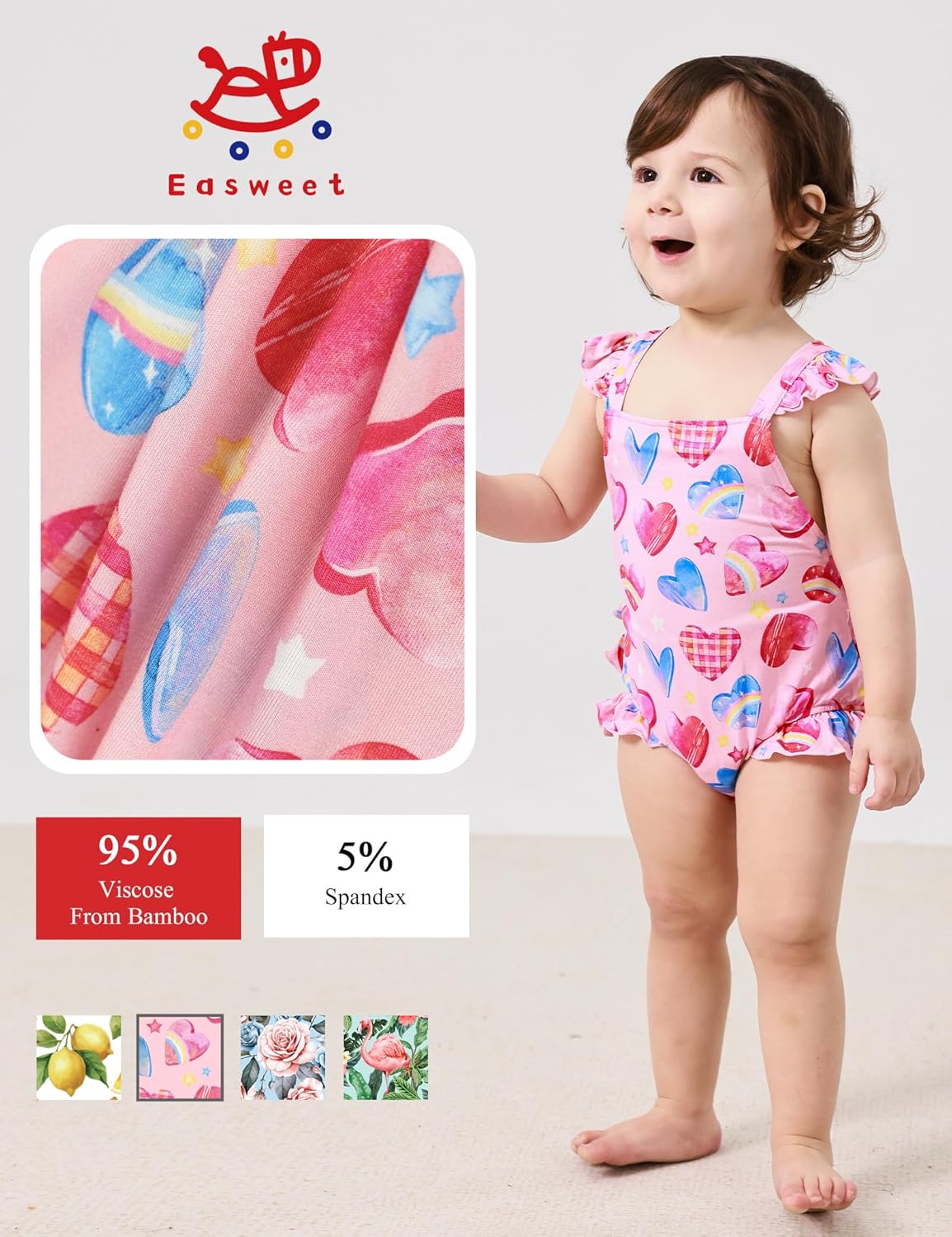 Bamboo Viscose Baby Romper Infant Girl Ruffle Sleeveless Newborn Baby Girl Bodysuit