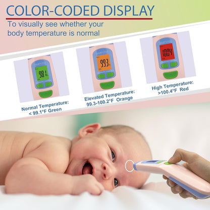 Amplim Non-Contact Forehead Thermometer for Adults, Kids & Infants | Ampmed No-Touch Medical Grade