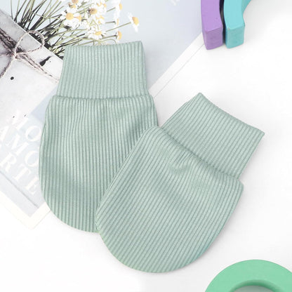BQUBO 6 Pairs Newborn Baby Boys Girls Mittens 0-6 Months Unisex-Baby Infant Mittens Elastic No Scratch Wrist Gloves