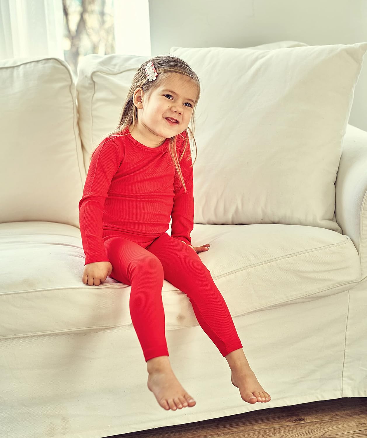 AVAUMA Baby Boys Girls Pajama Set Kids Toddler Snug fit Ribbed Sleepwear pjs for Daily Life Style