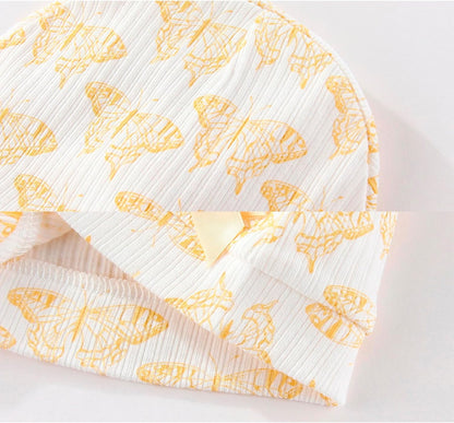 Newborn Baby Boy Girl Caps Mittens Socks Set Cotton Baby Essentials Accessories (Hats+Gloves+Socks)