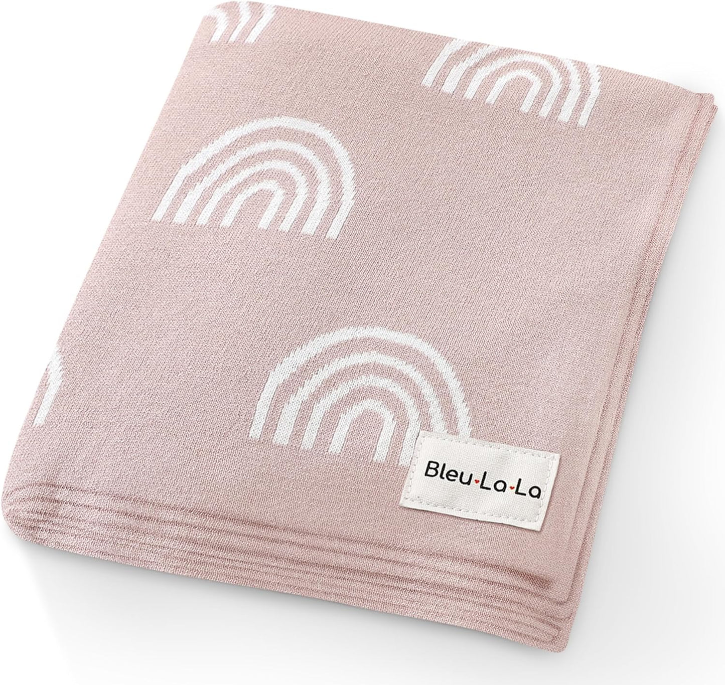 Knit Baby Swaddle Blanket for Girls - 100% Cotton Buttery Soft Cozy Receiving Swaddle Crib Stroller