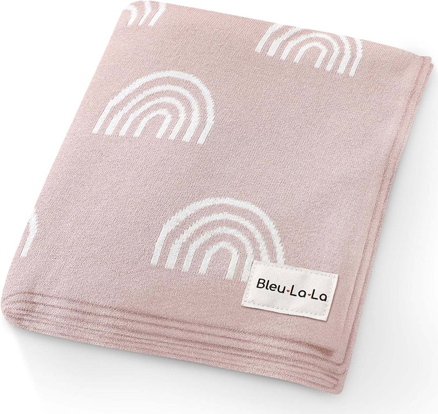 Knit Baby Swaddle Blanket for Girls - 100% Cotton Buttery Soft Cozy Receiving Swaddle Crib Stroller