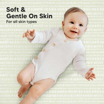 2-Pack Mini Crib Sheets Fitted - 38x26 Pack N Play Sheets for Pack and Play Mattress, Organic