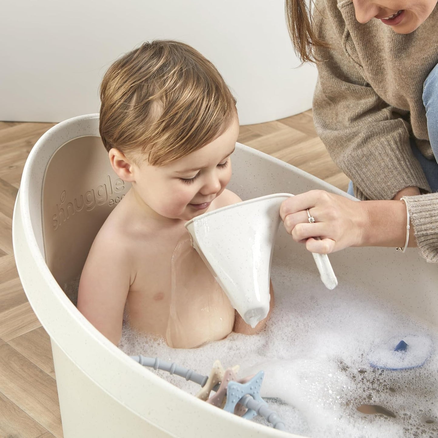 ECO Toddler Bath Tub | Larger Bath Seat for Bigger Kids at Bathtime | Includes Warm and Soft Foam