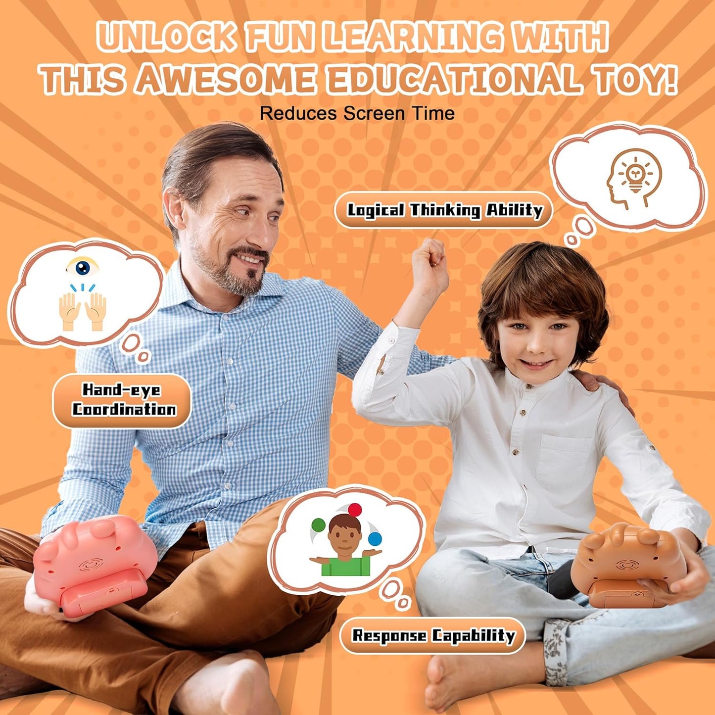 Quick Push Game Console Series Toys for Kids, Interesting Push Bubble Fidget Stress Relief Toys, Anti-Stress Toys for Boys and Girls Aged 3+