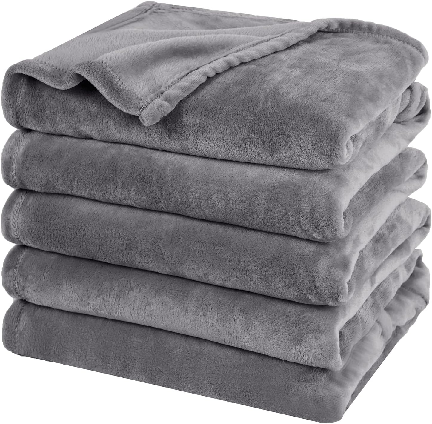 PHF Oversized King Fleece Blanket 120"x120", No Shed No Pilling Big Soft Blanket, Extra Large 10'x