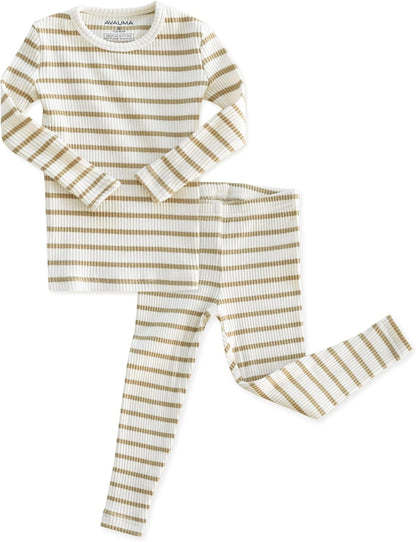 AVAUMA Baby Boys Girls Pajama Set 6M-7T Kids Cute Toddler Snug fit Pjs Cotton Sleepwear