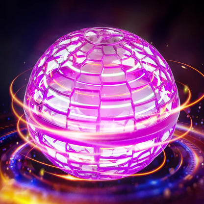 Flying Orb Ball Toy 2023 Galaxy Ball,Cosmic Globe Boomerang Hover Orb Ball, Galactic Fidget Spinner, Hand Drone Ball, Kids Toys for Boys Age 6 7 8 9 10 11 12 Boys Girls Cool, Pink