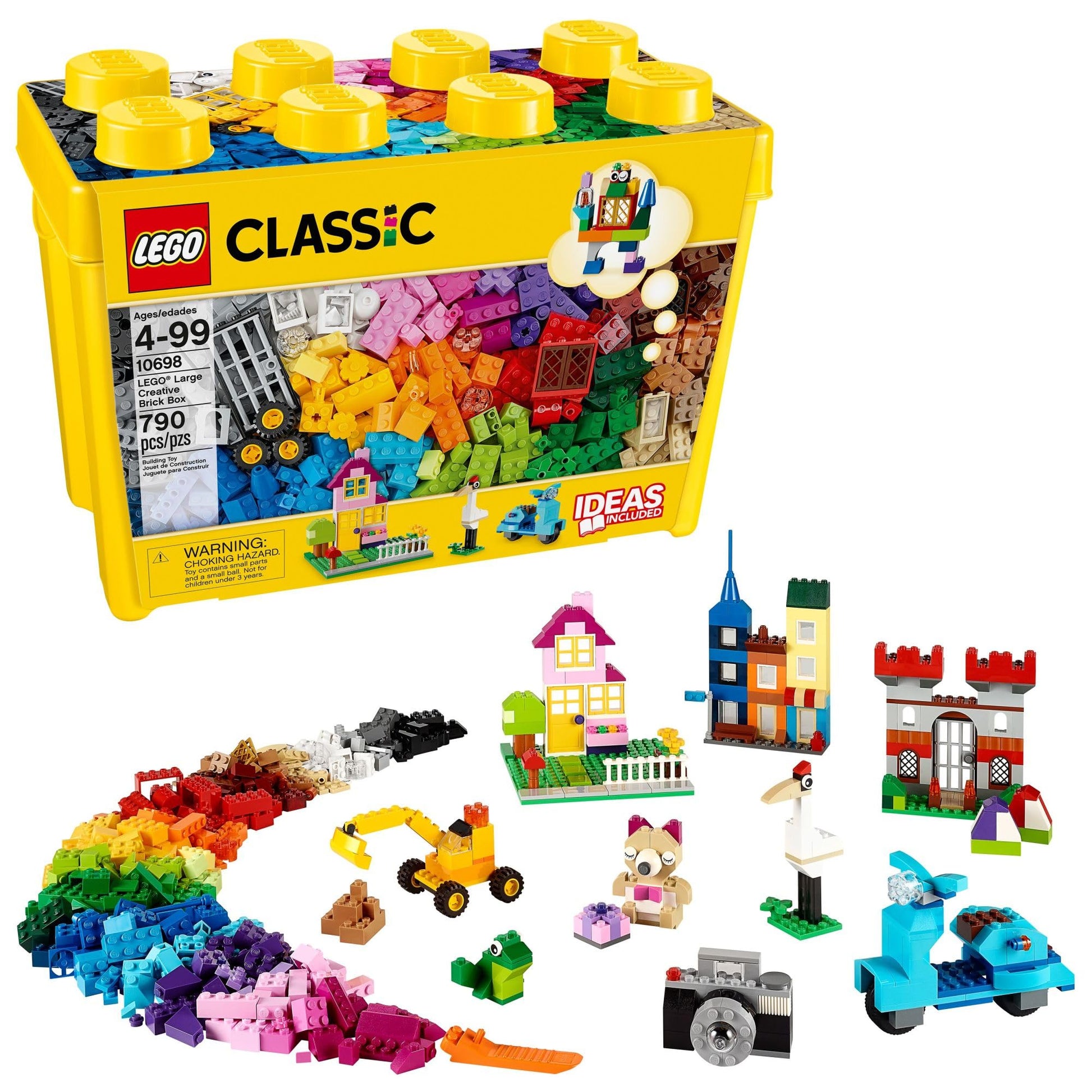 LEGO Classic Large Creative Brick Box 10698 Building Set, Toy Storage Solution for Home or
