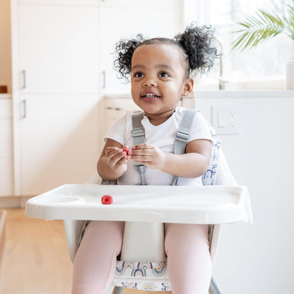 Regalo High Chair with Rainbow Seat Pad for Babies and Toddlers, Award Winning Brand, Removable