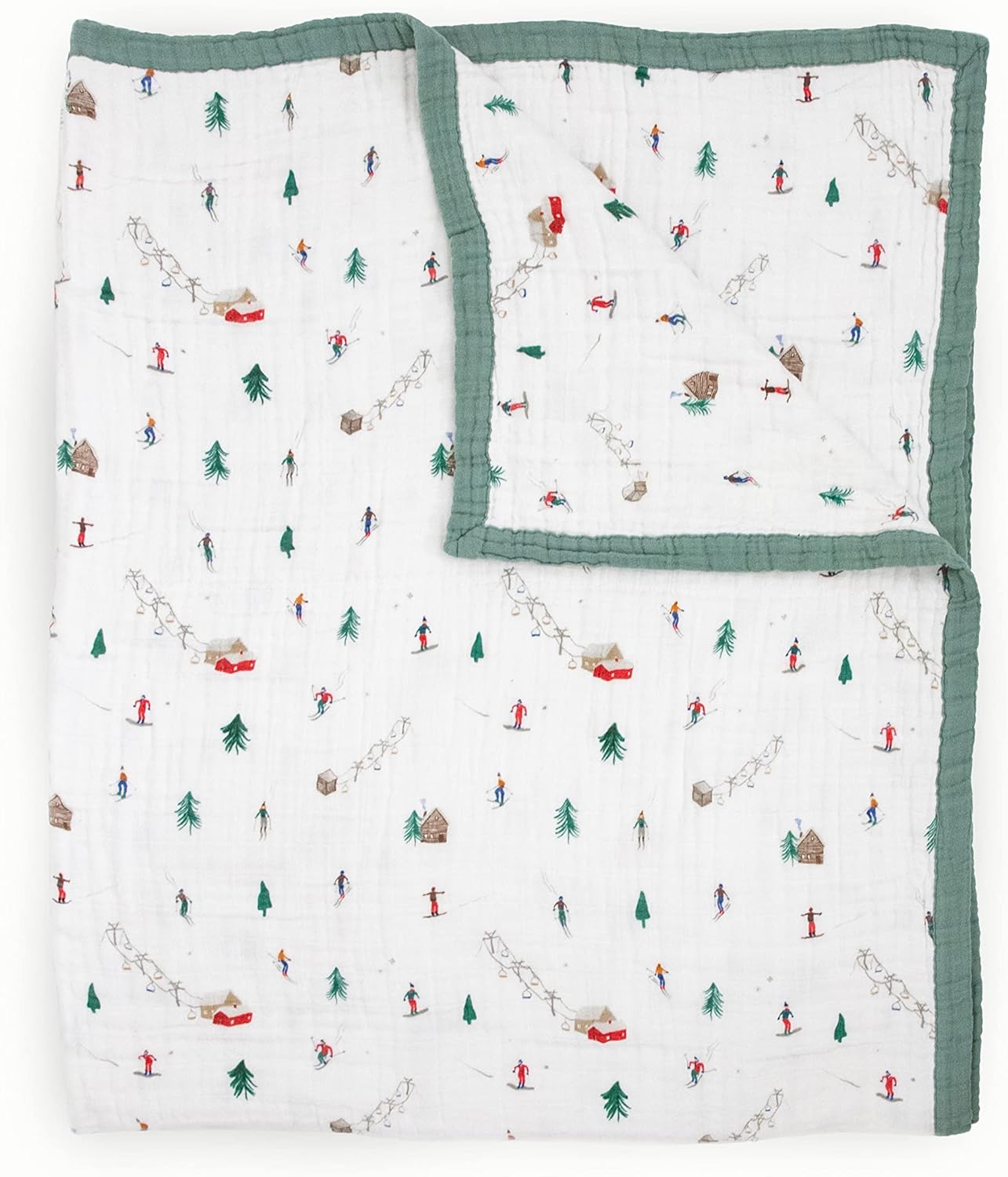 Little Unicorn Premium Quilted Throw | Super Soft, Multi-Layered Muslin XL Blanket| Great for Kids